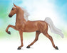 Palomino Saddlebred on background