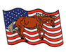 Breyer Horses Quarter Horse on Flag Enamel Pin