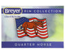 Breyer Horses Quarter Horse on Flag Enamel Pin