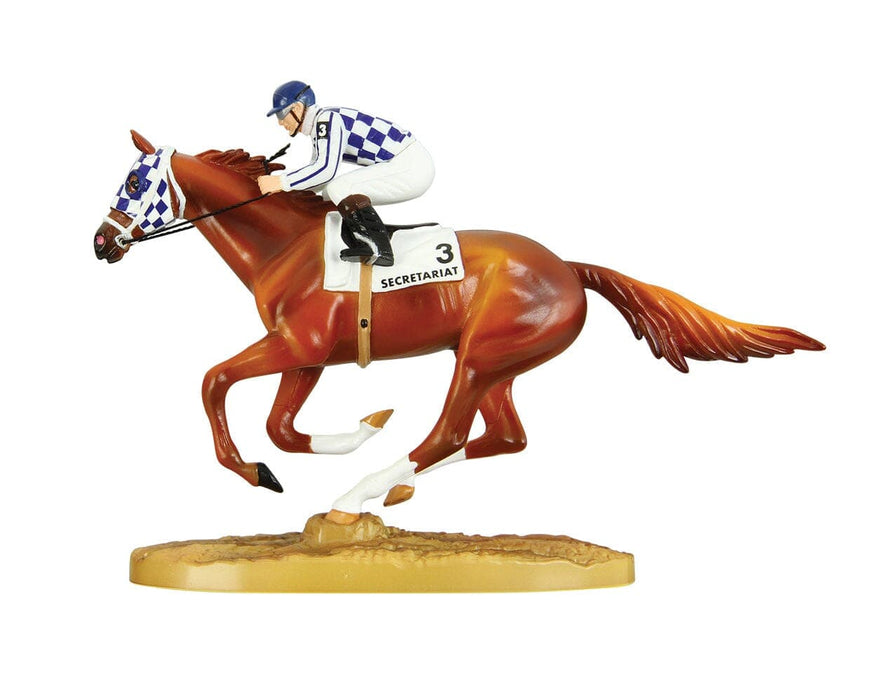 Secretariat | 50th Anniversary Figurine with Jockey- facing left