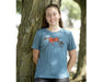 A girl wearing the Southwest Youth T-Shirt