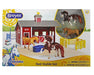 Stablemates Red Stable Set with Two Horses Model Breyer 