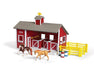 Stablemates Red Stable Set with Two Horses Model Breyer 