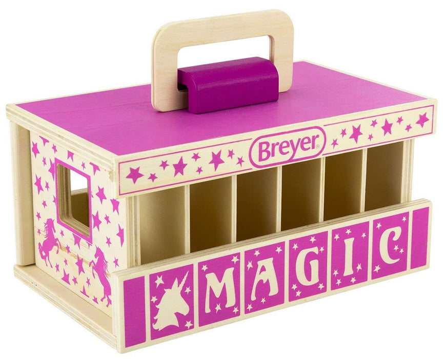 Unicorn Magic Wood Carry Case Model Breyer 